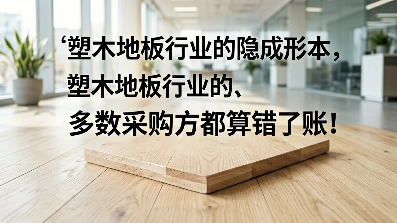 塑木地板行业的隐形成本,多数采购方都算错了账